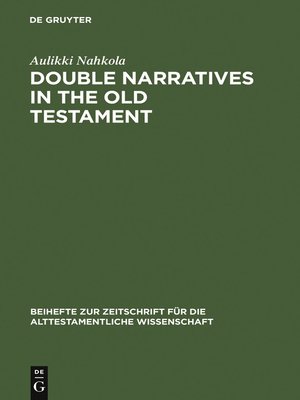 cover image of Double Narratives in the Old Testament